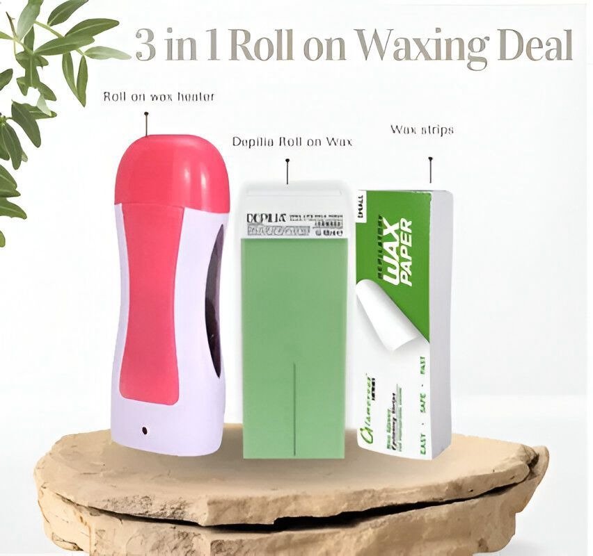 3-in-1 Wax Heater Machine for Hair Removal | Cartridge Wax Warmer + Wax Cartridge + Wax Strips - Image 2
