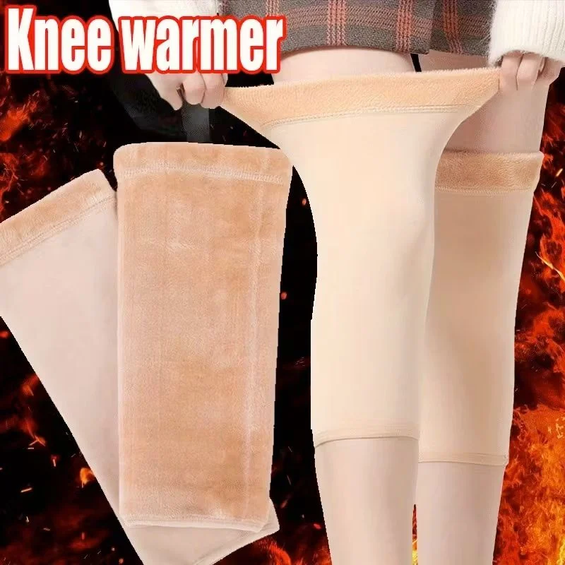 Unisex Wool Knee Warmers Pair | Warm Elastic Fit, Plain design | Winter Wear for Men & Women | Random Colors - Image 8