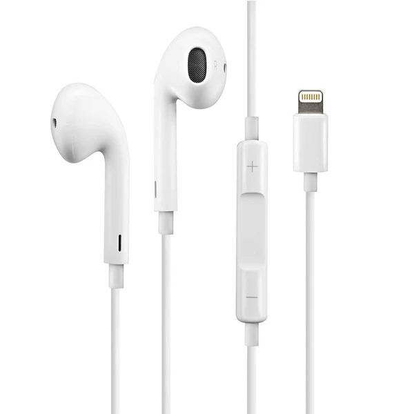 Genuine Certified Apple iPhone Handsfree | Wired Lightning Earphones | Deep Bass & Clear Sound | White - Image 2