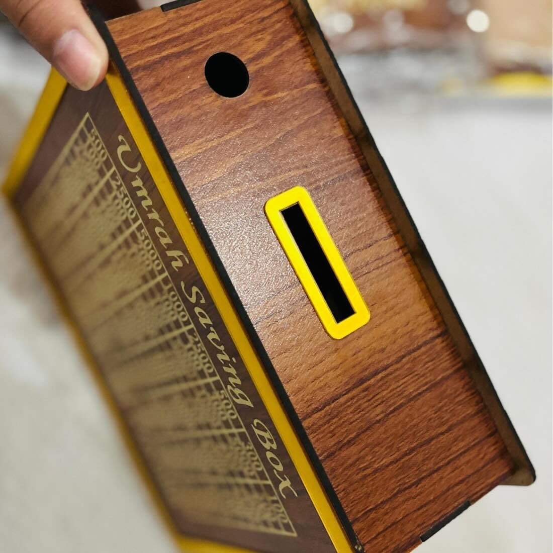 Umrah Saving Box – Premium Wooden | Save PKR 210,000 in 280 Days - Image 2