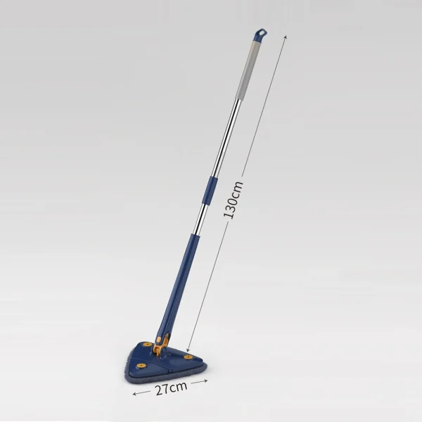 360° Twist Rotatable Triangle Mop with Long Handle Auto Squeeze Design for Floor, Wall, and Ceiling Cleaning - Image 3