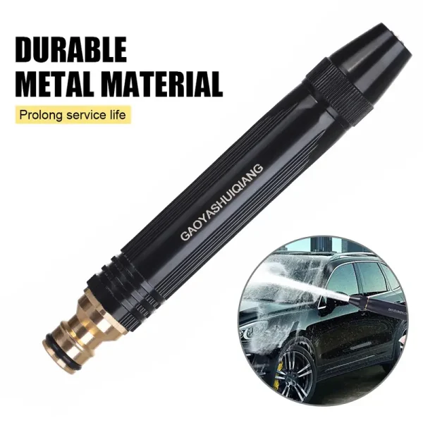 Metal High-Pressure Adjustable Nozzle Water Spray Gun | Heavy-Duty Brass Hose Sprayer for Cleaning & Watering - Image 8