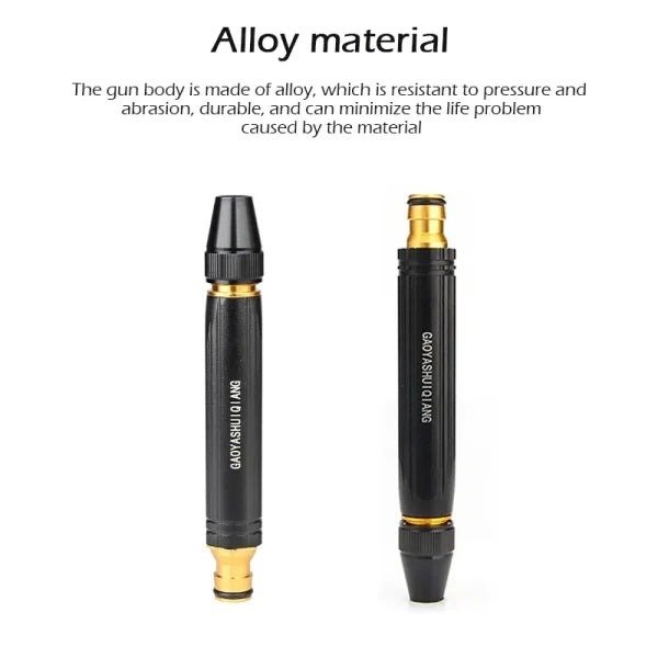 Metal High-Pressure Adjustable Nozzle Water Spray Gun | Heavy-Duty Brass Hose Sprayer for Cleaning & Watering